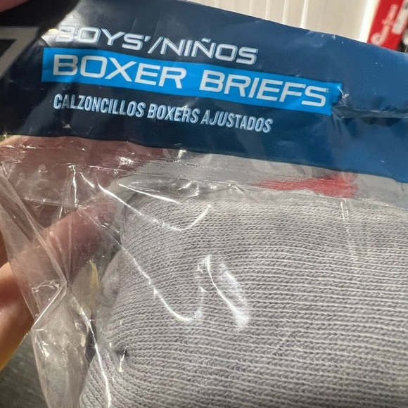 NIP NEW Boys Hanes boxer briefs blue grey gray green camo XL 18-20 - Picture 5 of 9